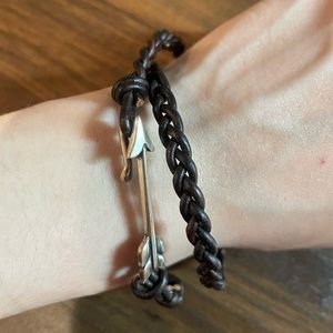 James Avery Soaring Arrow Leather Bracelet
